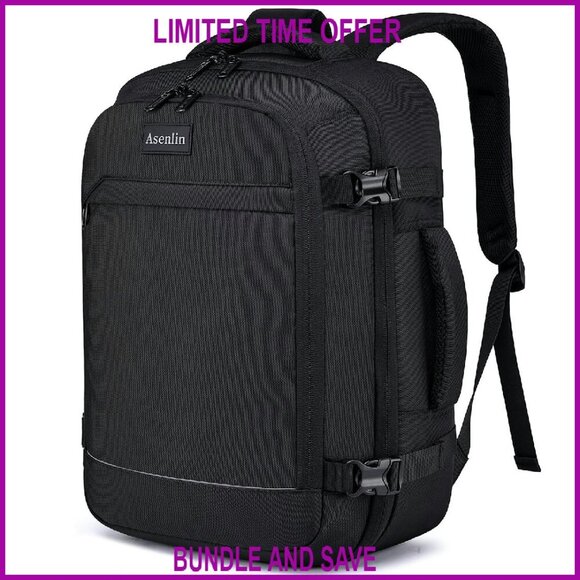 Water Resistant Travel Backpack 15.6 Inch Laptop Daypack Weekender Carry On main image 8